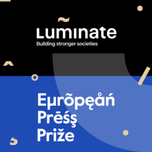 Luminate joins the European Press Prize